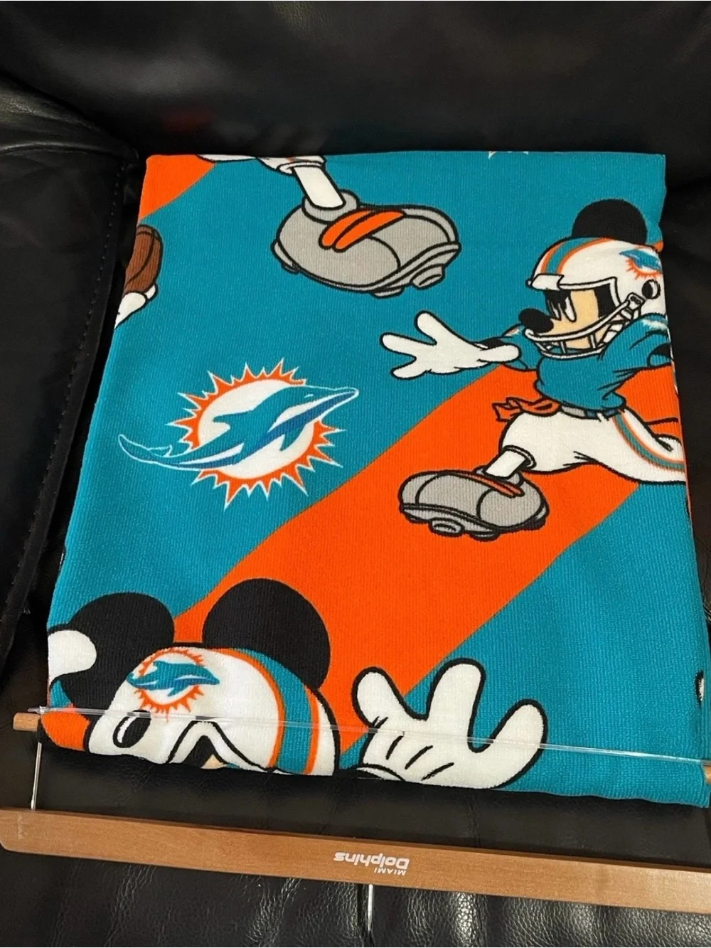 NFL Miami Dolphins Beach Towel Mickey Dolphins Beach Towel Football